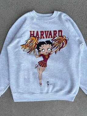 Women's Vintage 90's Harvard Betty Boop crewneck sweatshirt